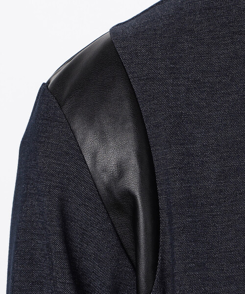 COMME CA ISM（コムサイズム）の「【セットアップ対応】デニムライクジャージ テディブルゾン（ブルゾン・メンズ・ブラック/ネイビー・MEDIUM/LARGE）」の20枚目の写真