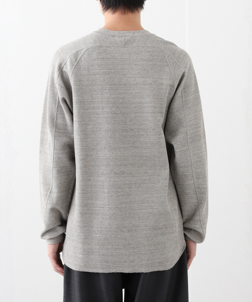 JOURNAL STANDARD(ジャーナルスタンダード)の「UNDYED / アンダイド ワッフルロンT(Tシャツ/カットソー・メンズ・グレー/アイボリー・MEDIUM/LARGE)」の9枚目の写真