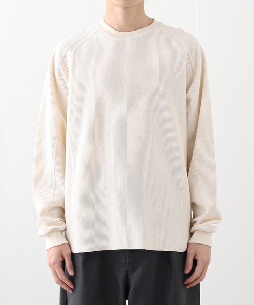 JOURNAL STANDARD(ジャーナルスタンダード)の「UNDYED / アンダイド ワッフルロンT(Tシャツ/カットソー・メンズ・グレー/アイボリー・MEDIUM/LARGE)」の10枚目の写真