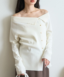 新品ルージュヴィフアンナ　 シアーフリンジニット　UNITEDARROWS 新品ルージュヴィフアンナ シアーフリンジニット UNITEDARROWS