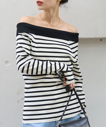 Rouge vif Anna | オフショルレディニットプルオーバー(ニット/セーター)