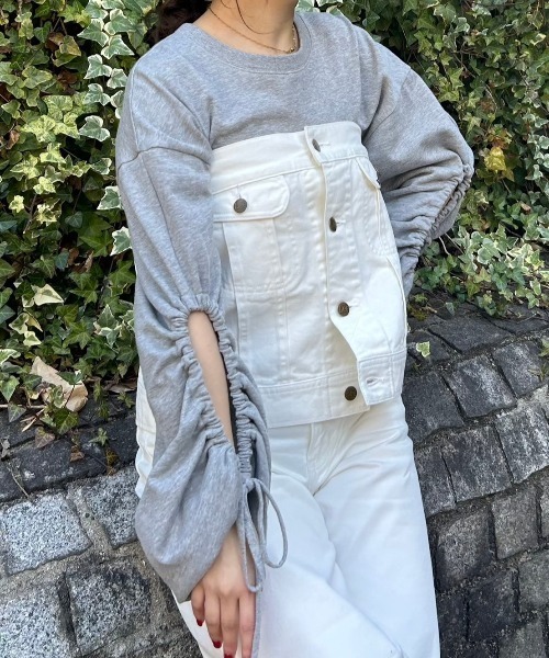 styling/(スタイリング)の「【セットアップ対応】【styling/×LEE】デニムビスチェ(その他トップス・レディース・インディゴブルー/ホワイト/ブルー・FREE)」の21枚目の写真