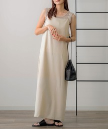 NOAHL（ノアル）の「【NOAHL】MIXツイルキャミソールワンピース（ワンピース）」