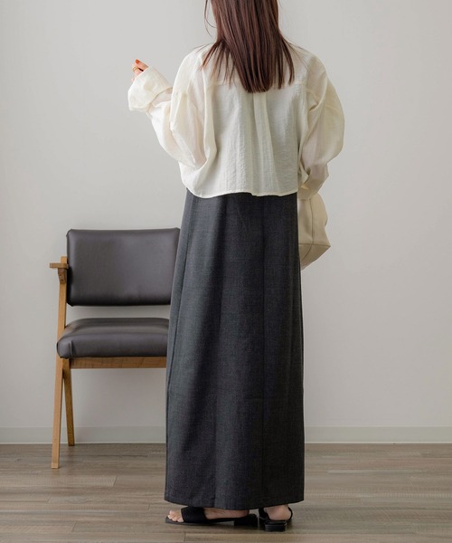 NOAHL（ノアル）の「【NOAHL】MIXツイルキャミソールワンピース（ワンピース・レディース・ブラック/ベージュ/グリーン系/ブラウン・M/S）」の20枚目の写真