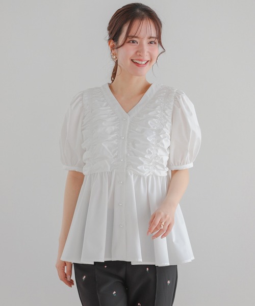 CELFORD パフスリーブペプラムブラウス 楽天市場】【予約】(期間限定12%OFF) CELFORD セルフォード