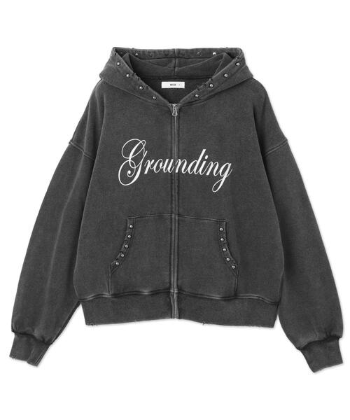 WEGO（ウィゴー）の「WEGO/ヴィンテージライクスタッズジップパーカー（パーカー・レディース・ブラウン/ブラック・FREE）」の18枚目の写真