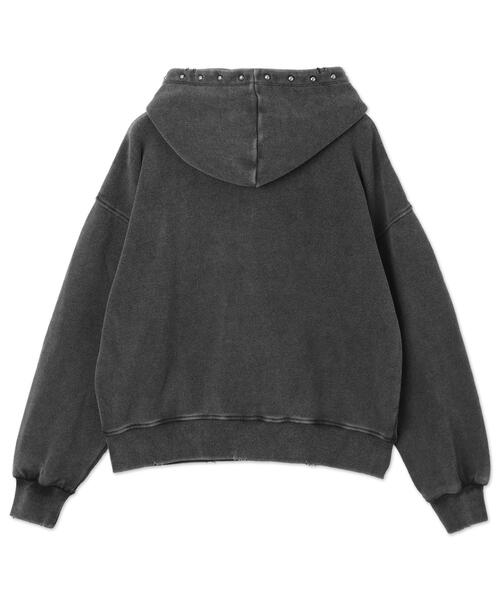 WEGO（ウィゴー）の「WEGO/ヴィンテージライクスタッズジップパーカー（パーカー・レディース・ブラウン/ブラック・FREE）」の19枚目の写真