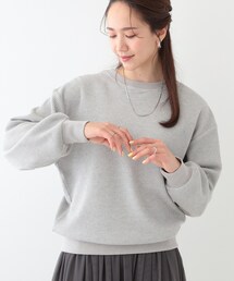 SHOO・LA・RUE（シューラルー）の「【洗える/S-LL/前後2WAY】きらっと光るラメが目を惹く ワッフルトップス（Tシャツ/カットソー）」