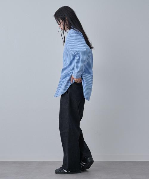 COLONY 2139（コロニートゥーワンスリーナイン）の「ジャガードストライプボタンダウンシャツ（シャツ/ブラウス・メンズ・サックスブルー/ネイビー/ホワイト・MEDIUM/LARGE）」の16枚目の写真