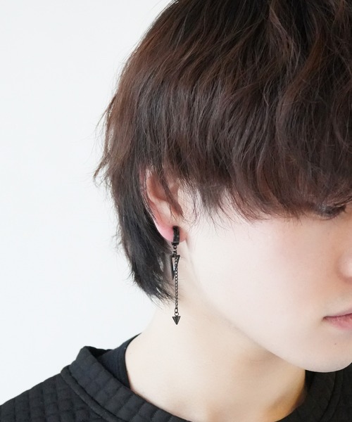 SORUTT / ソルト 】トライアングルモチーフ メンズライク イヤリング
