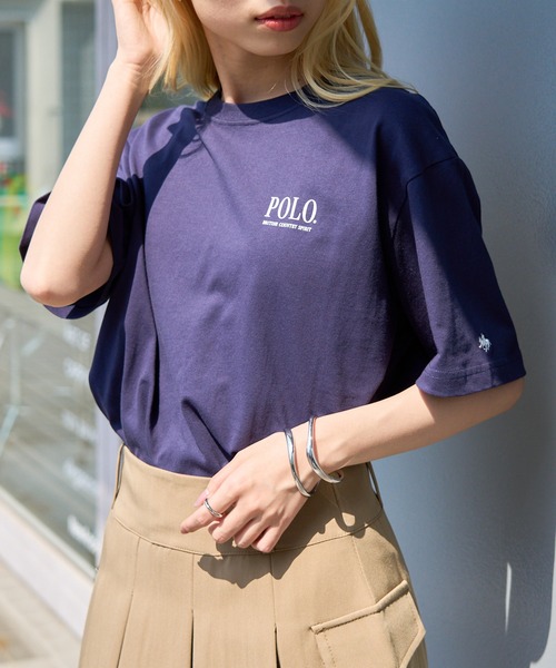 POLO BCS（ポロ ビーシーエス）の「【POLO BCS】ZOZO限定商品 One point POLO print tee ワンポイントクラシカルポロTee ユニセックスサイズ展開（Tシャツ/カットソー・レディース・ピンク/ネイビー/ブラック/ホワイト/ホワイト系その他2/グリーン/ブラック系その他2・XL/L/M/S/XS）」の6枚目の写真