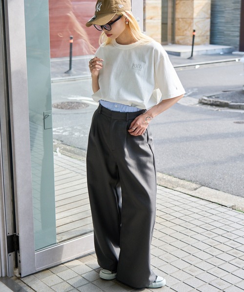 POLO BCS（ポロ ビーシーエス）の「【POLO BCS】ZOZO限定商品 One point POLO print tee ワンポイントクラシカルポロTee ユニセックスサイズ展開（Tシャツ/カットソー・レディース・ピンク/ネイビー/ブラック/ホワイト/ホワイト系その他2/グリーン/ブラック系その他2・XL/L/M/S/XS）」の22枚目の写真