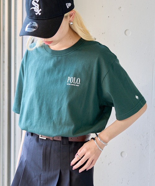 POLO BCS（ポロ ビーシーエス）の「【POLO BCS】ZOZO限定商品 One point POLO print tee ワンポイントクラシカルポロTee ユニセックスサイズ展開（Tシャツ/カットソー・レディース・ピンク/ネイビー/ブラック/ホワイト/ホワイト系その他2/グリーン/ブラック系その他2・XL/L/M/S/XS）」の12枚目の写真