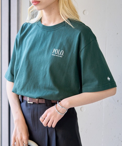 POLO BCS（ポロ ビーシーエス）の「【POLO BCS】ZOZO限定商品 One point POLO print tee ワンポイントクラシカルポロTee ユニセックスサイズ展開（Tシャツ/カットソー・レディース・ピンク/ネイビー/ブラック/ホワイト/ホワイト系その他2/グリーン/ブラック系その他2・XL/L/M/S/XS）」の13枚目の写真