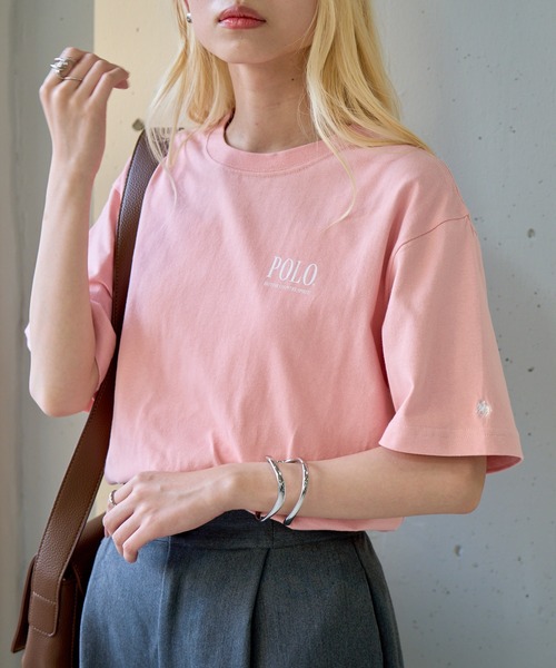 POLO BCS（ポロ ビーシーエス）の「【POLO BCS】ZOZO限定商品 One point POLO print tee ワンポイントクラシカルポロTee ユニセックスサイズ展開（Tシャツ/カットソー・レディース・ピンク/ネイビー/ブラック/ホワイト/ホワイト系その他2/グリーン/ブラック系その他2・XL/L/M/S/XS）」の11枚目の写真