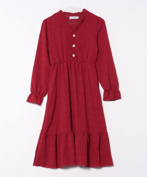 urge:(アージコロン )の「【URGE:】ワッシャー ティアード パール風ボタン 長袖 ミモレ丈 ワンピース(ワンピース・レディース・ホワイト/ブラック/レッド・SMALL/MEDIUM/LARGE/X-LARGE)」の16枚目の写真