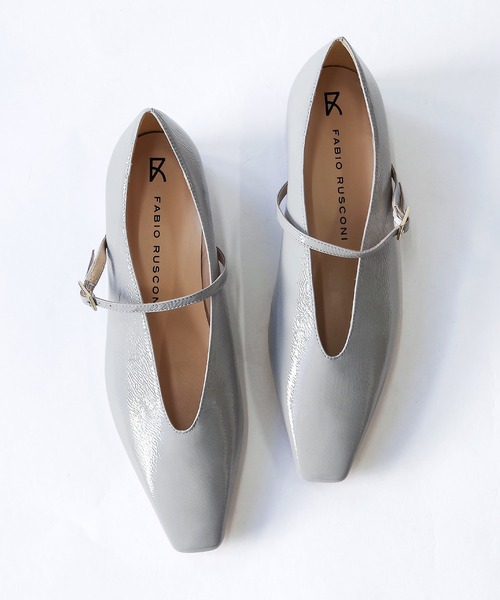 FABIO RUSCONI （ファビオ ルスコーニ） / V字カットパンプス 6669