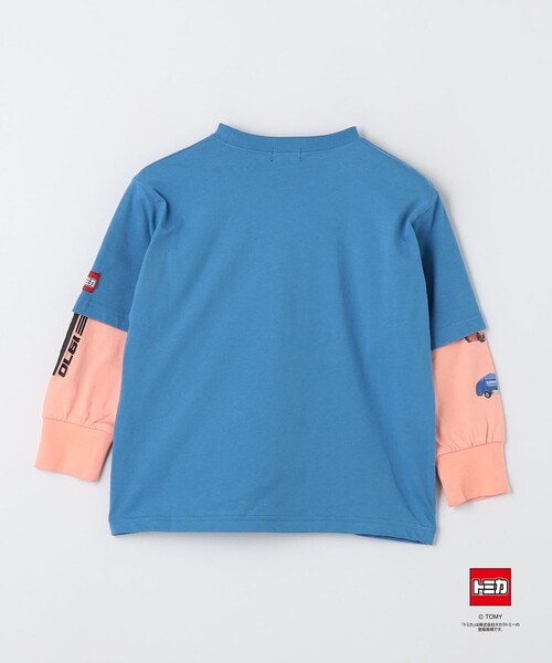 green label relaxing（グリーンレーベルリラクシング）の「【別注】＜TOMICA＞レイヤード ロングスリーブ Tシャツ / キッズ  100cm-120cm（Tシャツ/カットソー・キッズ・ターコイズブルー/イエロー/ケリーグリーン・100cm/120cm/110cm）」の4枚目の写真