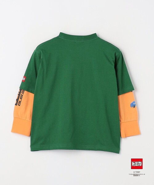 green label relaxing（グリーンレーベルリラクシング）の「【別注】＜TOMICA＞レイヤード ロングスリーブ Tシャツ / キッズ  100cm-120cm（Tシャツ/カットソー・キッズ・ターコイズブルー/イエロー/ケリーグリーン・100cm/120cm/110cm）」の16枚目の写真