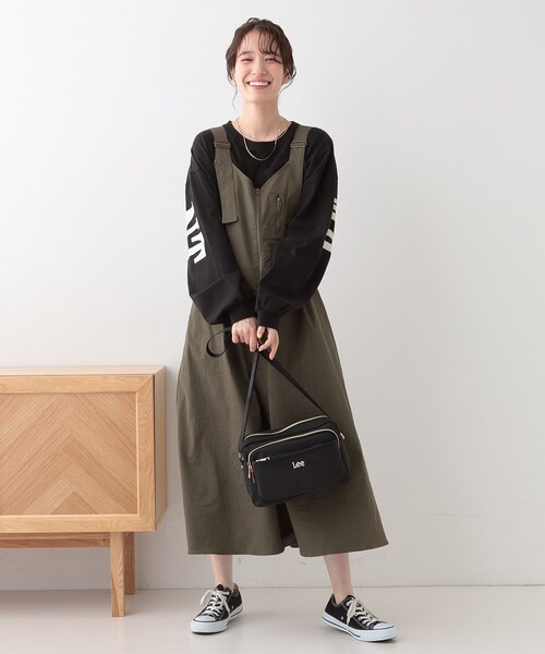 Lee(リー)の「【Lee別注】ポケットショルダーバッグ(ショルダーバッグ・レディース・グレー/イエロー/ブラック/ナチュラル・00)」の9枚目の写真