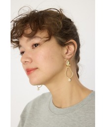 ティアドロップ フープミックスピアス