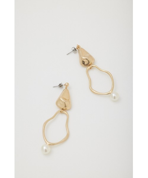 RODEO CROWNS WIDE BOWL（ロデオクラウンズワイドボウル）の「ティアドロップ フープミックスピアス（ピアス（両耳用）・レディース・シルバー/ゴールド・FREE）」の4枚目の写真