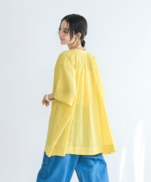 coen(コーエン)の「MARKET(マーケット)スモッキング チュニック ブラウス(シャツ/ブラウス・レディース・その他2/ブラック/オフホワイト/イエロー・M/L)」の17枚目の写真