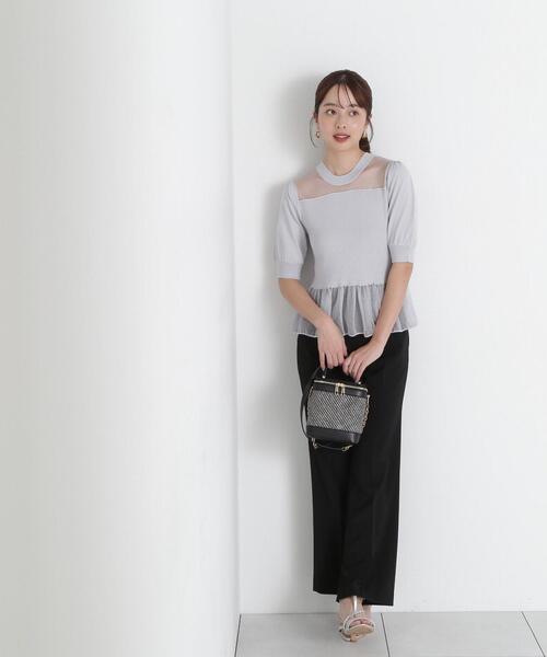 PROPORTION BODY DRESSING（プロポーションボディドレッシング）の「スリット入りフレアパンツ / 1215130305（その他パンツ・レディース・ベージュ/ブラック・SMALL/MEDIUM）」の12枚目の写真