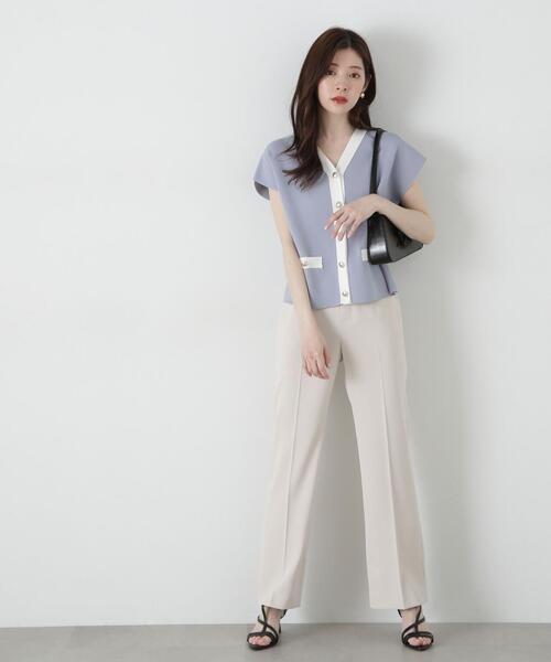 PROPORTION BODY DRESSING（プロポーションボディドレッシング）の「スリット入りフレアパンツ / 1215130305（その他パンツ・レディース・ベージュ/ブラック・SMALL/MEDIUM）」の18枚目の写真