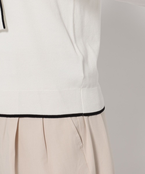 FOUND GOOD（ファウンドグッド）の「14Gキレイナボウタイニット（ニット/セーター・レディース・ホワイト系5/ネイビー/ブラック・L/M/S）」の7枚目の写真