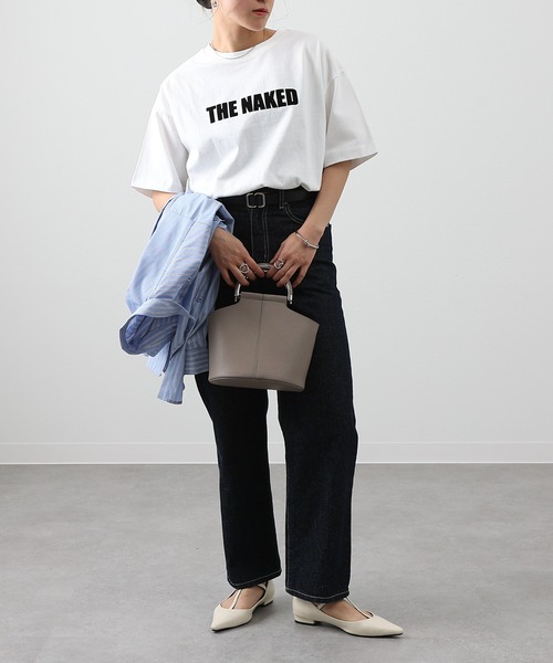 COLONY 2139(コロニートゥーワンスリーナイン)の「THE NAKED Tシャツ(Tシャツ/カットソー・レディース・ブラック/サックスブルー/チャコールグレー/ホワイト/ピンク/ブルー・FREE)」の7枚目の写真