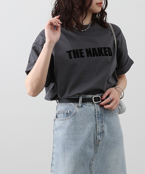 COLONY 2139(コロニートゥーワンスリーナイン)の「THE NAKED Tシャツ(Tシャツ/カットソー・レディース・ブラック/サックスブルー/チャコールグレー/ホワイト/ピンク/ブルー・FREE)」の11枚目の写真