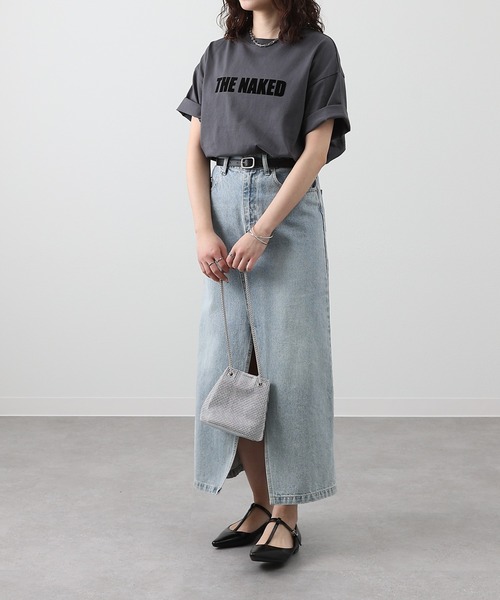 COLONY 2139(コロニートゥーワンスリーナイン)の「THE NAKED Tシャツ(Tシャツ/カットソー・レディース・ブラック/サックスブルー/チャコールグレー/ホワイト/ピンク/ブルー・FREE)」の17枚目の写真