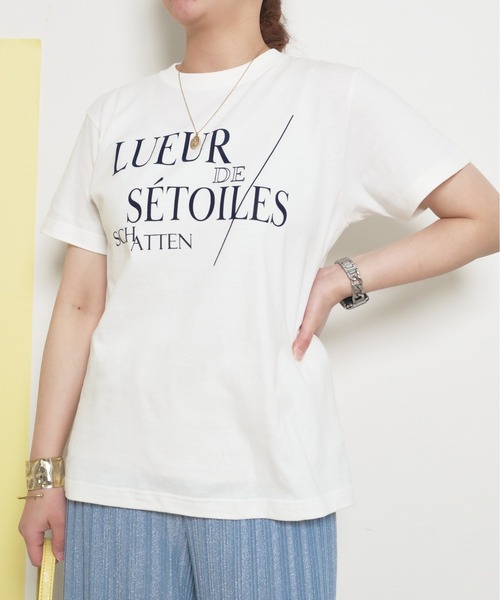 LUEUR フロッキーロゴT 半袖（Tシャツ/カットソー）｜Palm