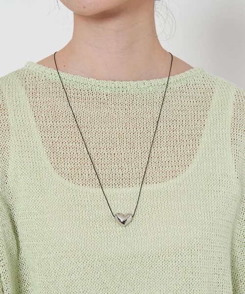 UNITED ARROWS（ユナイテッドアローズ）の「ハート コードネックレス（ネックレス・レディース・シルバー/ゴールド・FREE）」の2枚目の写真