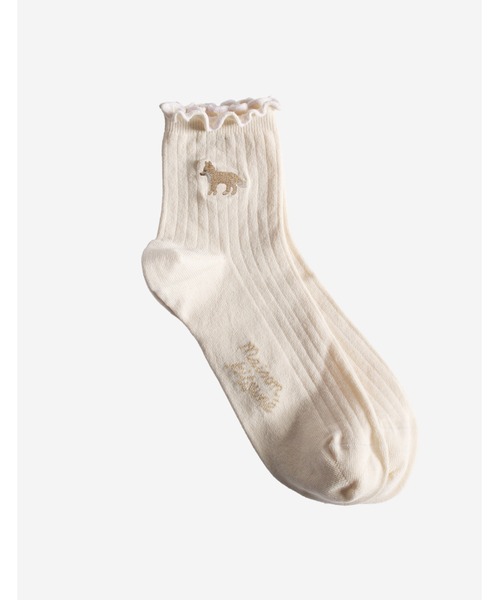 MAISON KITSUNE（メゾンキツネ）コットンソックス 靴下 クーポン】メゾンキツネ MAISON KITSUNE LM06406KT0010 靴下 FOX