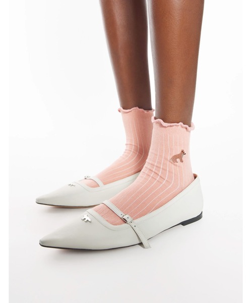 MAISON KITSUNE【刺繍コットンソックス ☆BABY FOX SOCKS】 TONAL BABY FOX SOCKS | Maison Kitsuné