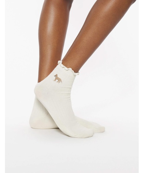 【関税込】Maison Kitsune メゾンキツネ Baby Fox Socks ロゴ セール】BABY FOX SOCKS(ソックス/靴下)|Maison Kitsune
