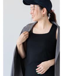 Lugnoncure | 【抗菌防臭】スクエアリブタンクトップ(タンクトップ)