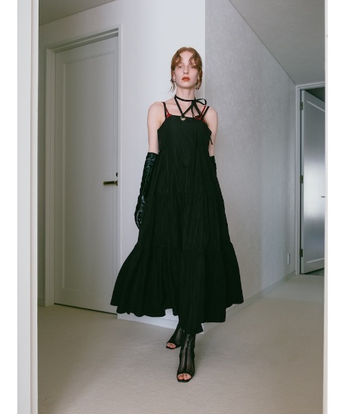 セール】Eyelet Tiered Dress/アイレットティアードドレス