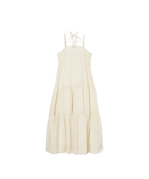 sahara（サハラ）の「Eyelet Tiered Dress/アイレットティアードドレス（ワンピース・レディース・ブラック/アイボリー/ブルー・FREE）」の7枚目の写真