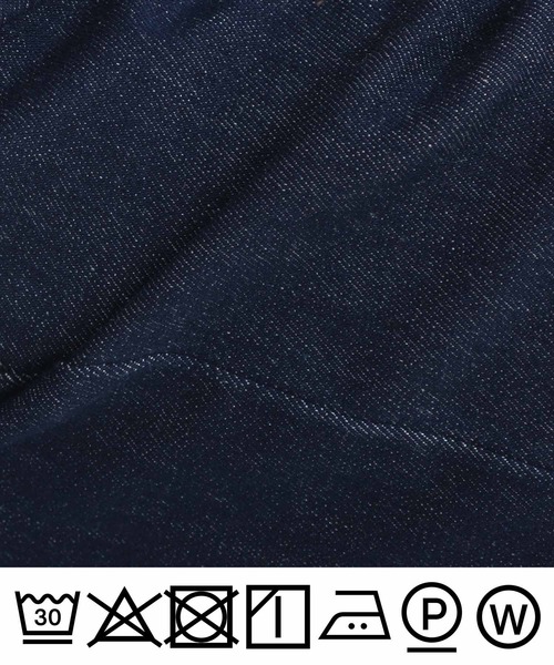 PICCIN（ピッチン）の「【セットアップ可能】ポケットフリルワイドラメデニムパンツ（デニムパンツ・レディース・ブルー・M/L）」の5枚目の写真