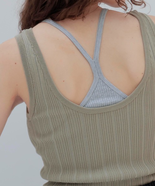 venit(ヴェニット)の「VENIT / acetate cotton 2way tank(アセテートコットン2ウェイタンク VEK-7512-A)(タンクトップ・レディース・カーキ・38)」の5枚目の写真