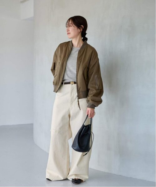 FRAMeWORK（フレームワーク）の「≪追加≫NEW スラブベアテンプルオーバー3（Tシャツ/カットソー・レディース・カーキ/グレー/ホワイト・FREE）」の14枚目の写真