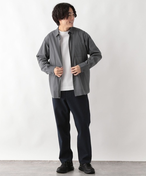 GLOBAL WORK（グローバルワーク）の「シーズンレスシャツ/シアー/長袖/147186（シャツ/ブラウス・メンズ・その他/ライトブルー/ライトグレー/カーキ/チャコールグレー・LARGE/X-LARGE/MEDIUM/SMALL）」の18枚目の写真