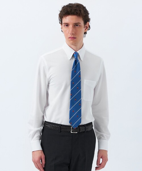 MACKINTOSH PHILOSOPHY（ﾏｯｷﾝﾄｯｼｭ ﾌｨﾛｿﾌｨｰ）の「トロッター シャツ スクエアボタンダウン トリコットバリエーション（シャツ/ブラウス・メンズ・ホワイト/グレー系その他2/ブルー/ブルー系その他7/ダークネイビー・40/38/42）」の2枚目の写真