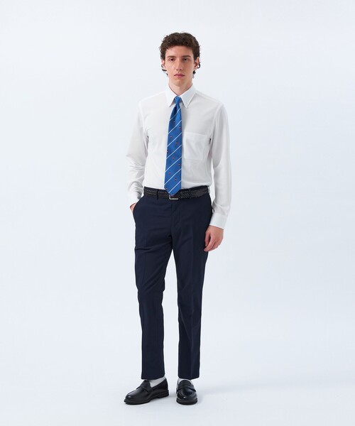 MACKINTOSH PHILOSOPHY（ﾏｯｷﾝﾄｯｼｭ ﾌｨﾛｿﾌｨｰ）の「トロッター シャツ スクエアボタンダウン トリコットバリエーション（シャツ/ブラウス・メンズ・ホワイト/グレー系その他2/ブルー/ブルー系その他7/ダークネイビー・40/38/42）」の21枚目の写真