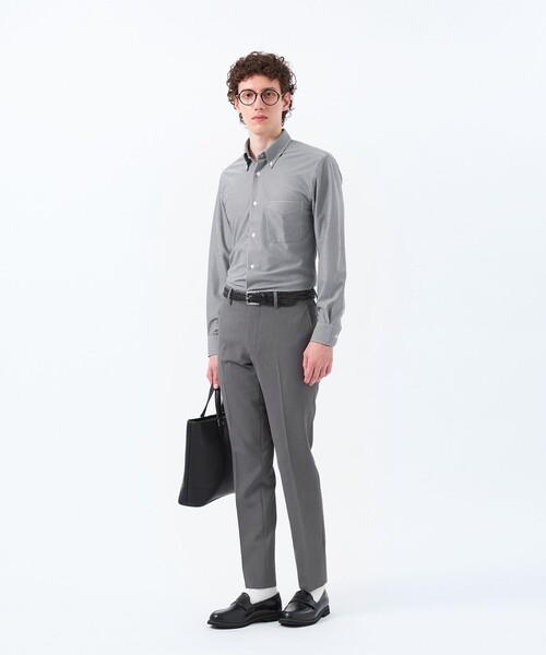 MACKINTOSH PHILOSOPHY（ﾏｯｷﾝﾄｯｼｭ ﾌｨﾛｿﾌｨｰ）の「トロッター シャツ スクエアボタンダウン トリコットバリエーション（シャツ/ブラウス・メンズ・ホワイト/グレー系その他2/ブルー/ブルー系その他7/ダークネイビー・40/38/42）」の22枚目の写真