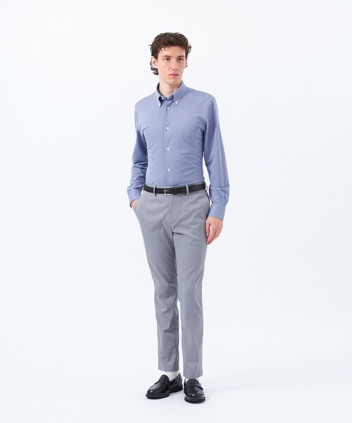 MACKINTOSH PHILOSOPHY（ﾏｯｷﾝﾄｯｼｭ ﾌｨﾛｿﾌｨｰ）の「トロッター シャツ スクエアボタンダウン トリコットバリエーション（シャツ/ブラウス・メンズ・ホワイト/グレー系その他2/ブルー/ブルー系その他7/ダークネイビー・40/38/42）」の20枚目の写真