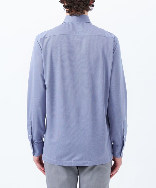 MACKINTOSH PHILOSOPHY（ﾏｯｷﾝﾄｯｼｭ ﾌｨﾛｿﾌｨｰ）の「トロッター シャツ スクエアボタンダウン トリコットバリエーション（シャツ/ブラウス・メンズ・ホワイト/グレー系その他2/ブルー/ブルー系その他7/ダークネイビー・40/38/42）」の15枚目の写真
